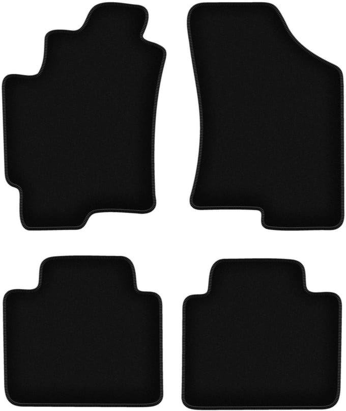 BASIC zwarte veloursmatten voor: Hyundai Elantra III sedan (2000-20006)