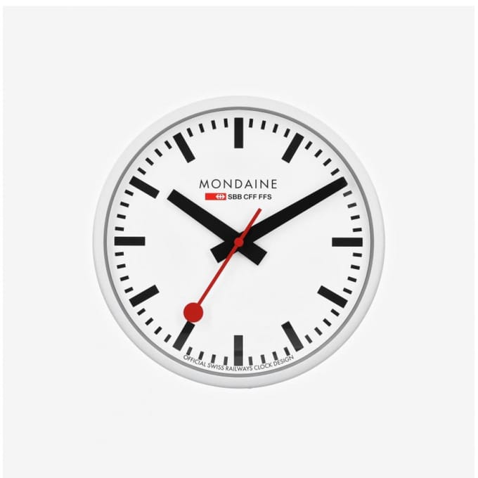 Mondaine A990.Clock.10sbb Horloge Murale A990.CLOCK.10SBB