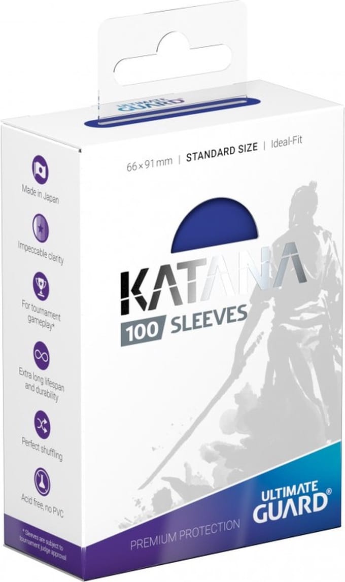 Ultimate Guard Katana Sleeves Standard Size (100) - Blue