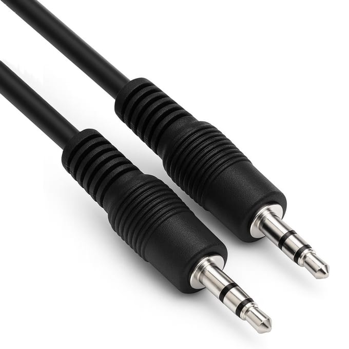 2,5mm Stereo Jack Kabel - 1,5 meter - Zwart