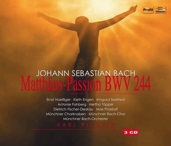 Münchner Chorknaben, Münchner Bach-Chor, Münchner Bach-Orchester - J.S. Bach: Matthäus-Passion Bwv 24 (3 CD)