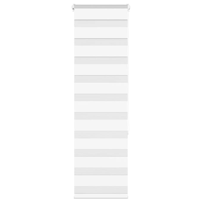 vidaXL - Zebra - rolgordijn - 40x150 - cm - stofbreedte - 35,9 - cm - polyester - wit