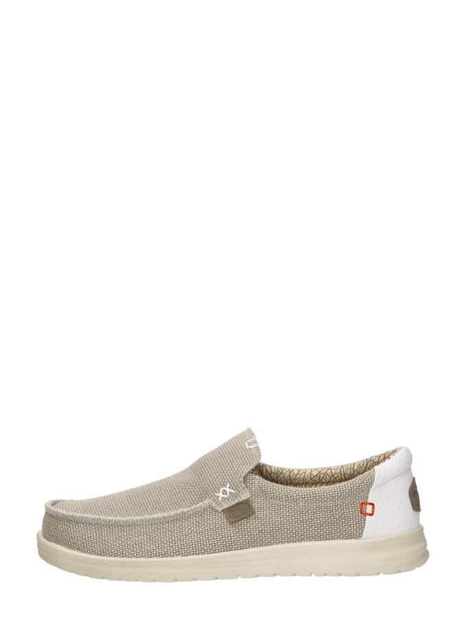 HEYDUDE Mikka Braided Instappers wit Canvas - Maat 46