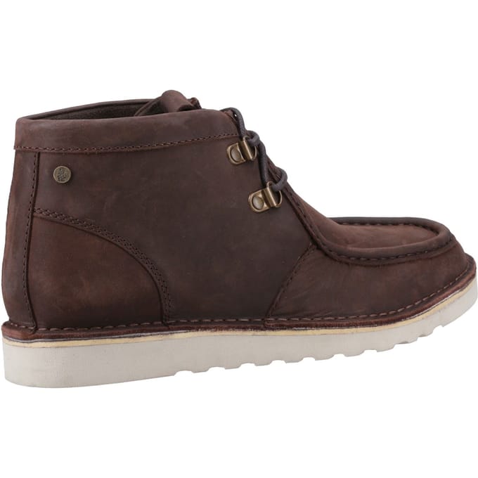 Hush Puppies Oswald Leren Herenschoenen Bruin