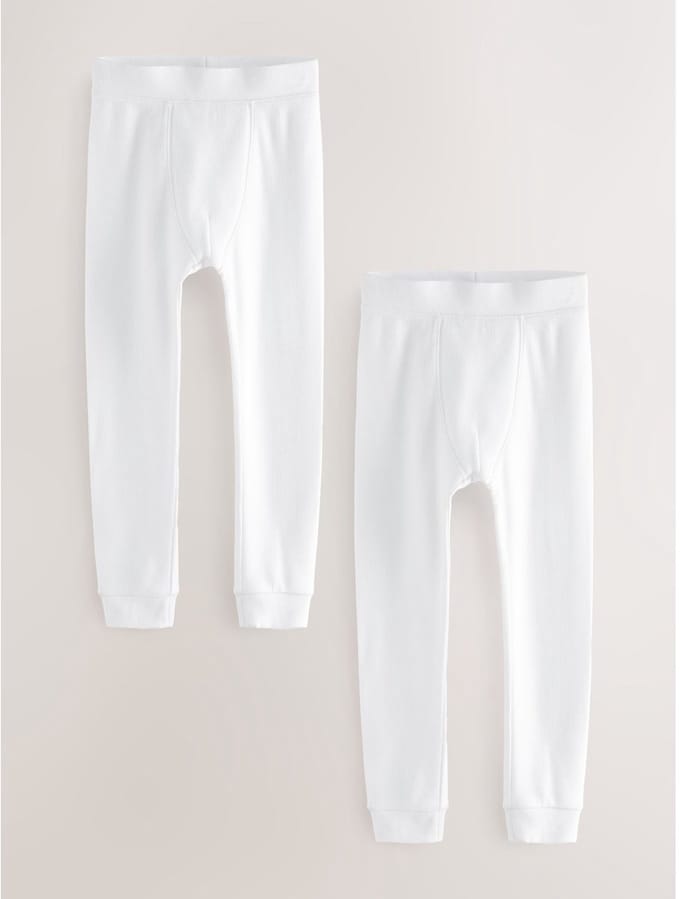 Next - Jongens - Verpakking van 2 thermische leggings - Wit