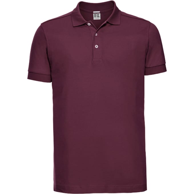 Russell Heren Stretch Poloshirt (Bourgondië)