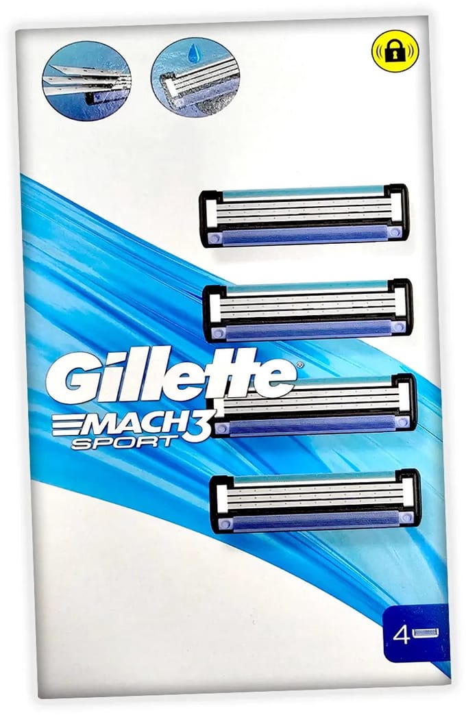 GILLETTE Mach3 sport 4 pack