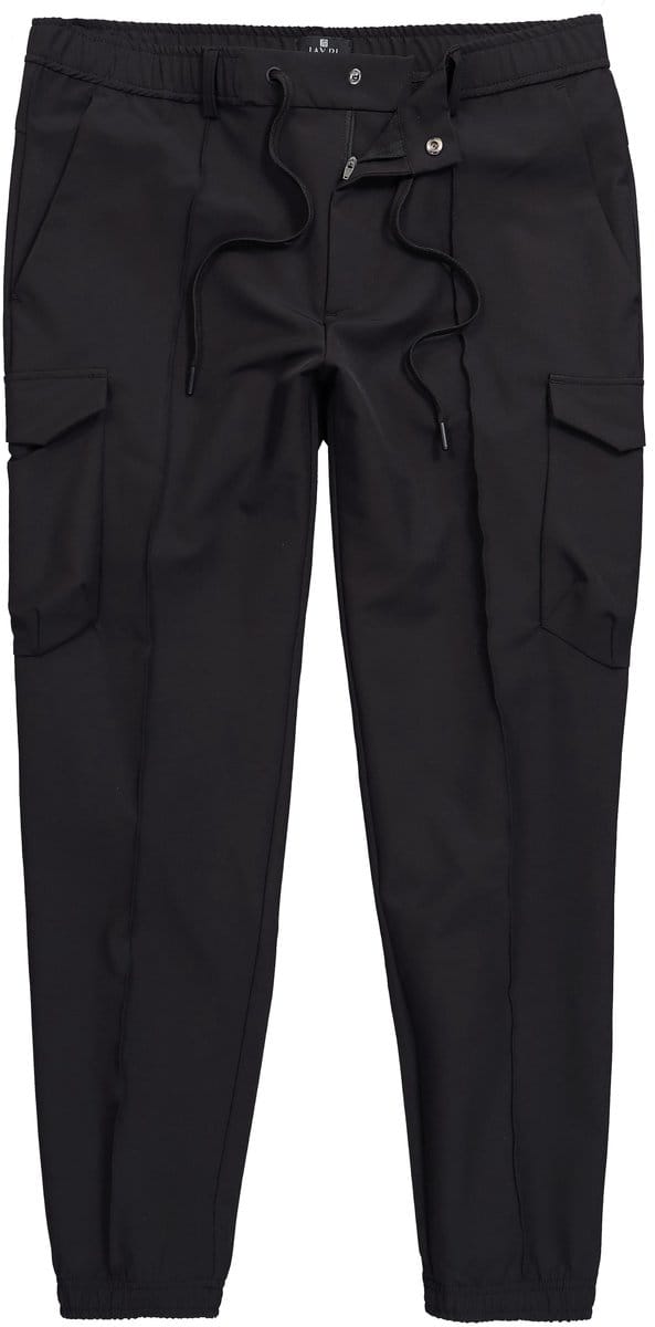 JAY-PI - Heren - cargobroek FLEXNAMIC® golf QuickDry elastische tailleband - Zwart - Maat 52