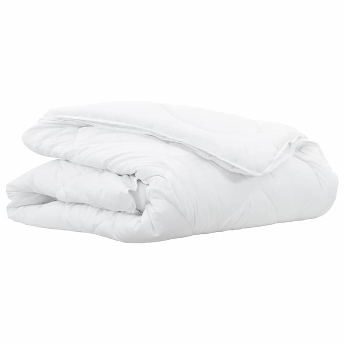vidaXL 2-in-1 Dekbed 135 x 200 cm Winter Polyester Wit Ademend