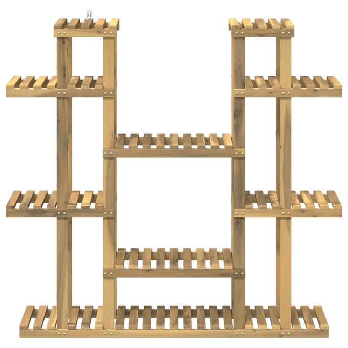 vidaXL - Plantenstand - Witgewassen - 123 - x - 25 - x - 114,5 - cm