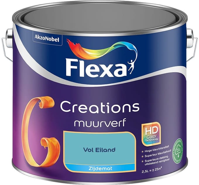 Flexa - Creations Muurverf Zijdemat - Vol Eiland - Mengverf - 2,5 L
