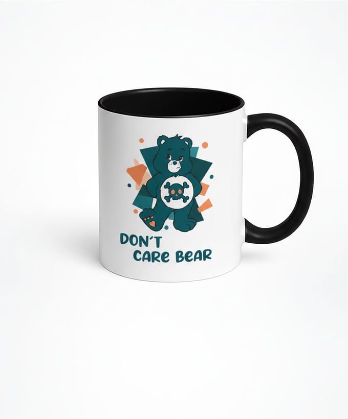 Don't Care Bear Mok - Grappige Koffiemok met Attitude