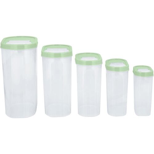 SILVERCREST Voorraadpotten, 5-delig (Mint)