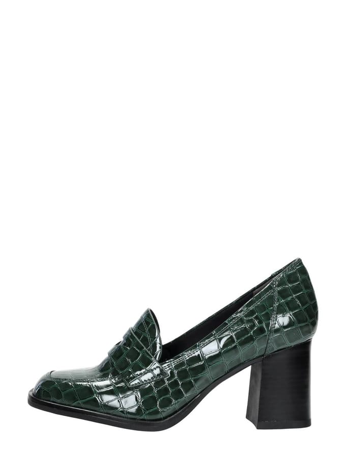 Tamaris Trotteur Pumps groen Textiel - Maat 37