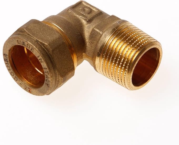 Installatiebranche Kniekoppeling buitendraads knel 3/4" x 22mm