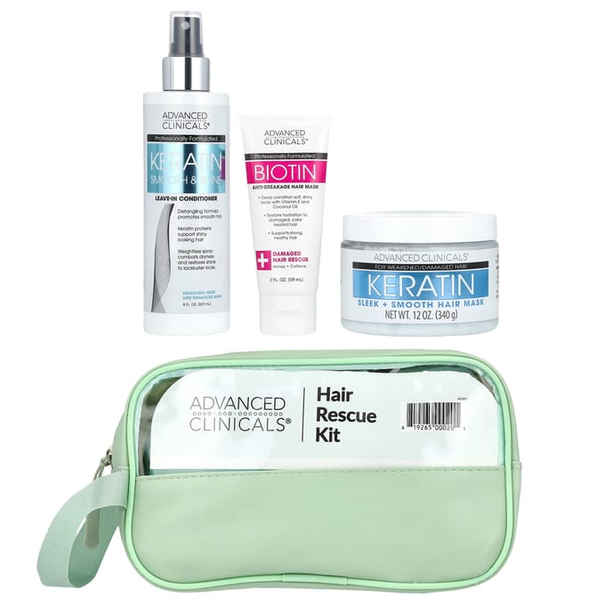 Iherb Exclusif, Kit de Sauvetage Capillaire, Ensemble de 4 Pièces white
