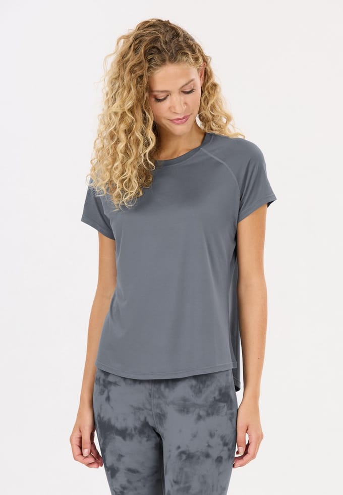 ATHLECIA - gaina v2 w s/s tee - Training t-shirt korte mouw dames - Lichtgrijs