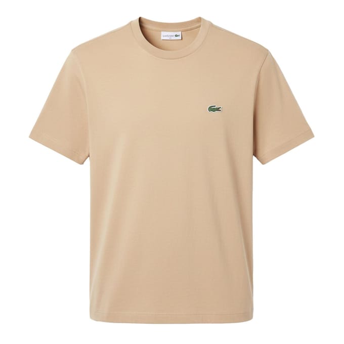 Lacoste Heren Interlock Slim T-Shirt (Beige)