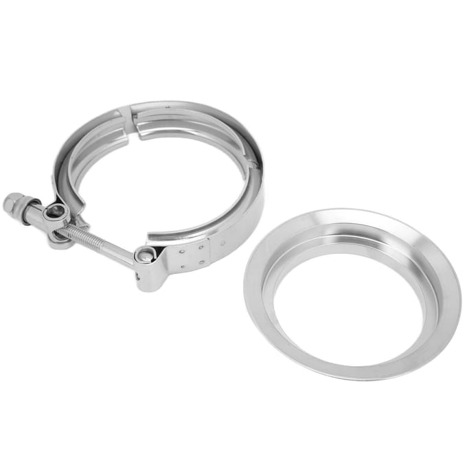 3in Downpipe V Band Klem Flens Kit RVS Vervanging voor Borg Warner S200 S300 S257 S366 white