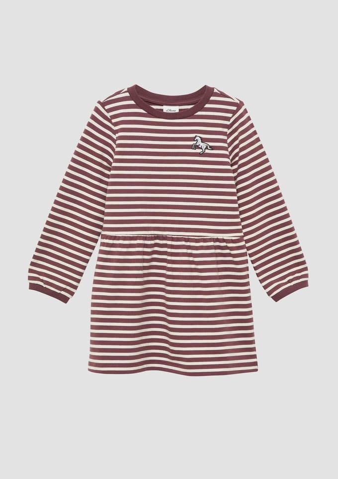 s.Oliver - female - Lichtgewicht sweatjurk met glinsterend borduursel
