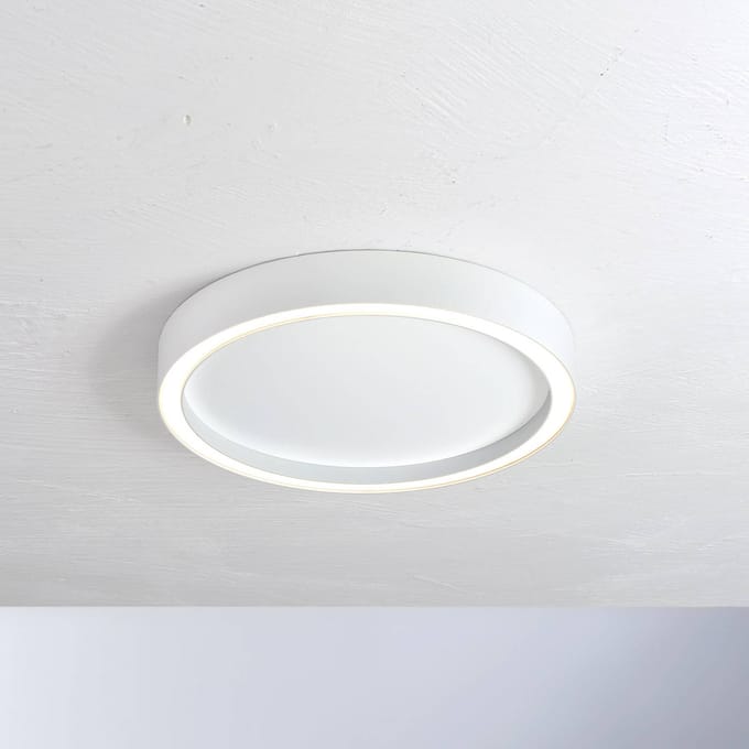 Bopp Aura LED plafondlamp Ø 30cm wit/wit