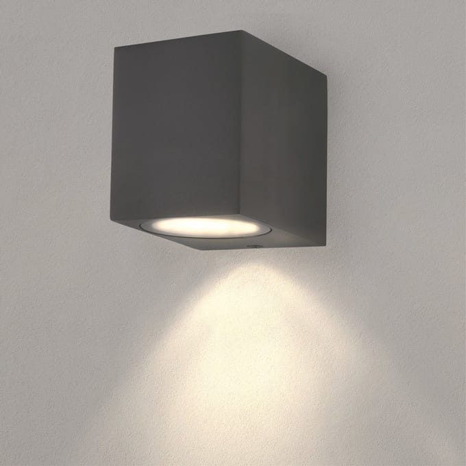 Ledvion - 2x LED Wandlamp Antraciet - GU10 - IP54