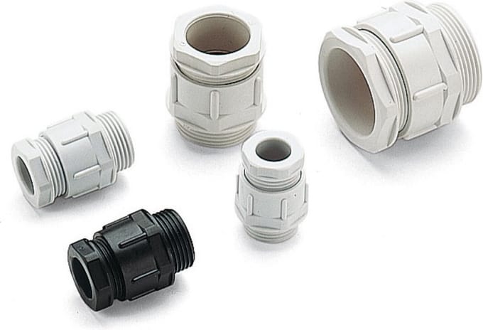 25 X 1704 - kabelwartel in polyamide ip54 pg21 grijs (ral 7035)