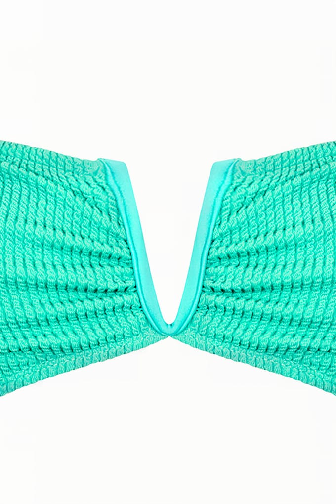 French Connection Bandeau Bikini Top Green Größe: XS | Bikinis Outlet | Damen | Grün