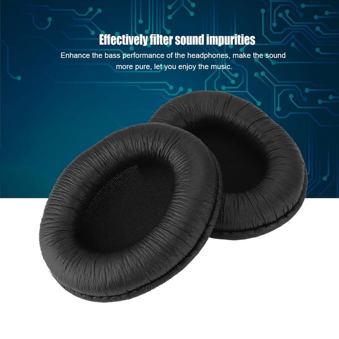 Headsets Oorkappen Oorkussens Kussen voor Sony MDr nC60 MDR-D333 DR-BT50 Koptelefoons black