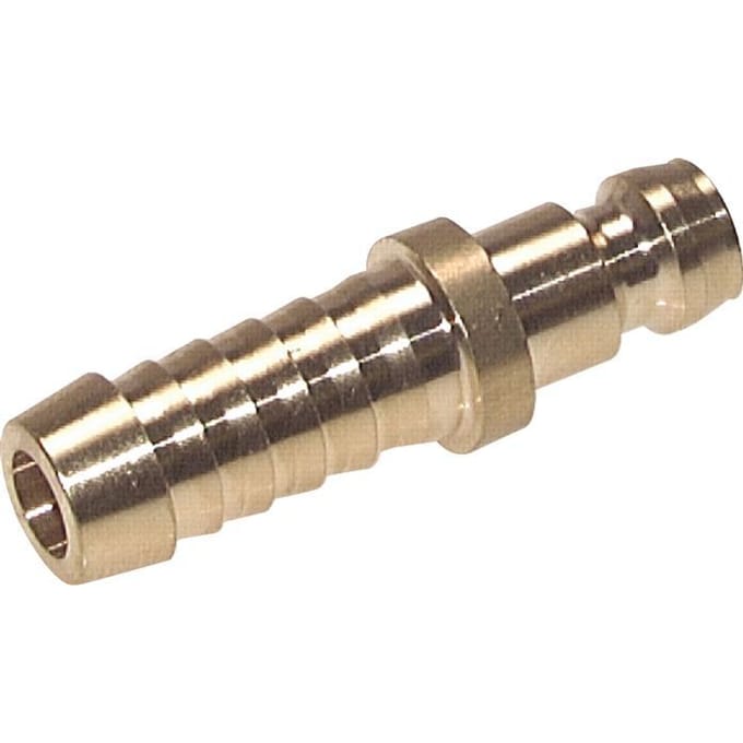 Messing DN 6 Tempereerkoppeling Insteeknippel 9 mm Slangpilaar [5 Stuks]