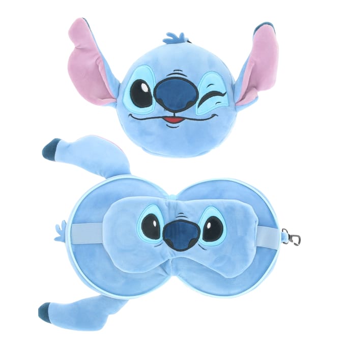 Lilo & Stitch 2 in 1 slaapmasker en reiskussen
