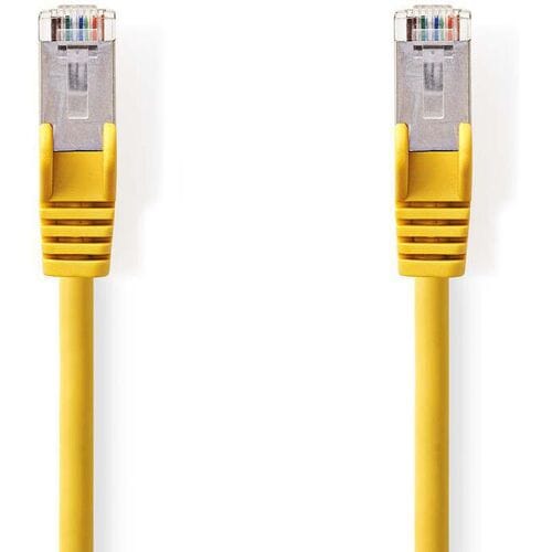 Merkloos CAT5e SF/UTP kabel geel 15m