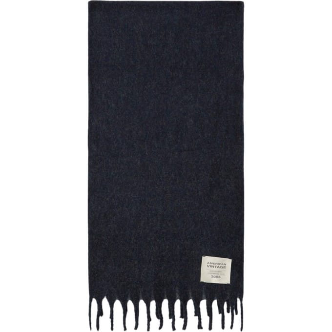 American Vintage Zinaco Sjaals Donkerblauw Zi20ah26