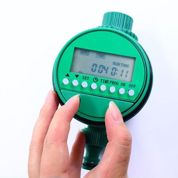 Buiten Irrigatie Timer Automatische Irrigatie Timing Controller Tuin Solenoïde Klep Controller gray