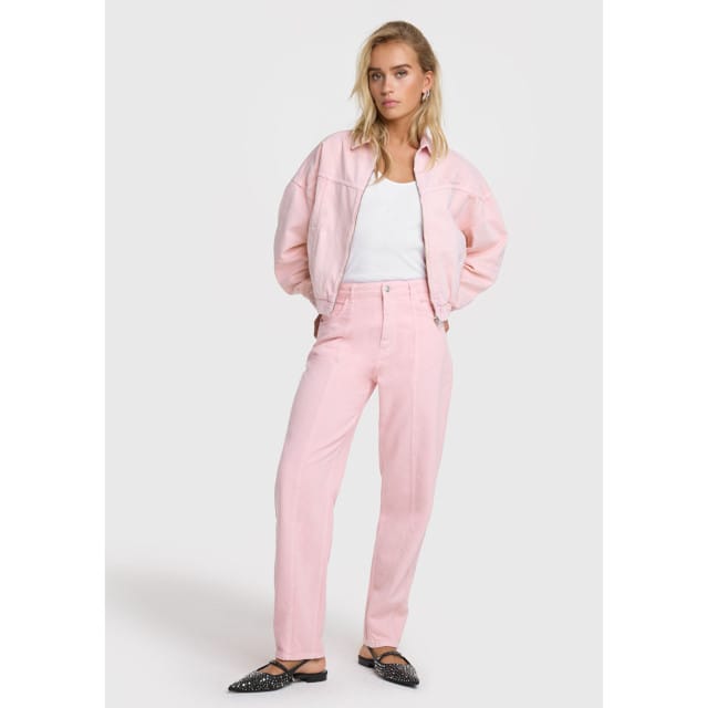 Alix The Label Linen Look Pants Pantalons Roze 2503104018