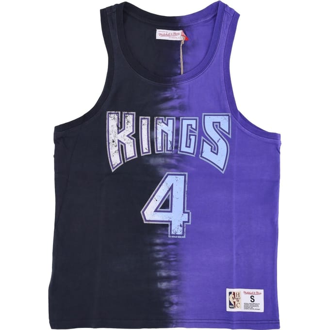 NBA Verticale Tie Dye-tanktop Hardwood Classics nr. 4 Chris Webber Sackin voor heren