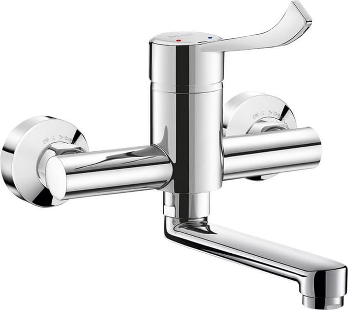 Delabie Mech. Muurmngkrn Securit Draaib Uitl L.150, Hygiã«N Hendel,S/C