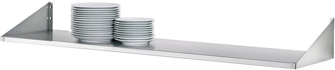 Bordenschap RVS - 200mm Diep - KEUZE UIT 4 MATEN