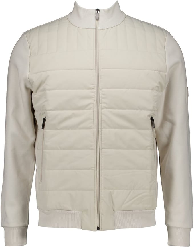 Gentiluomo Cardigan Material Mix Heren - Tussenjas - Donsjas - Beige - Maat M