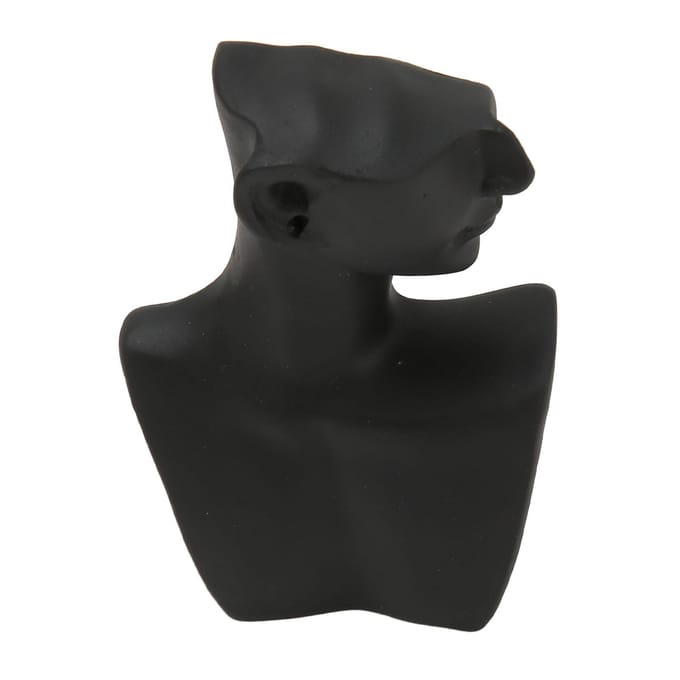 Halsketting Display Buste Hars Ketting Sieraden Display Mannequin Standaard voor Hanger Oorbel S Zwart gray