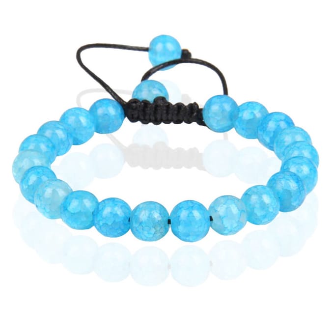 Memphis No.3 Dames Armband - 8mm Lake Blue