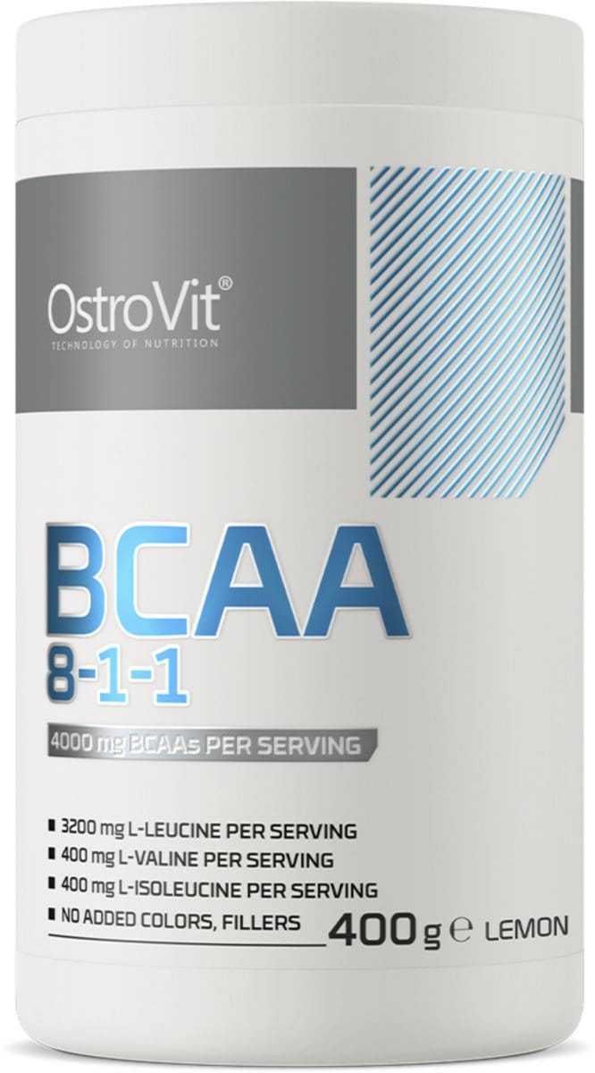 OstroVit BCAA 8-1-1 – Voedingssupplement – Aminozuren – Citroen Smaak – 400g