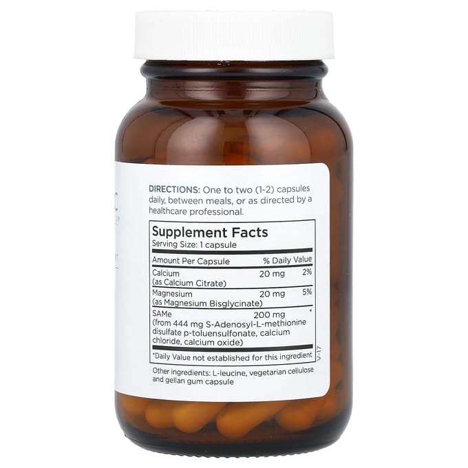 Entretien Métabolique, SAMe, 200 mg, 60 gélules