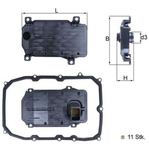 Hydraulisch filter, automatische transmissie KNECHT HX 187KIT
