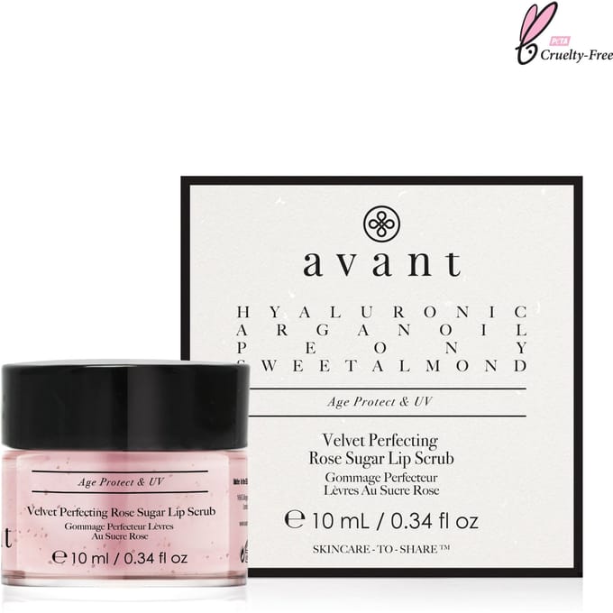 Avant Age Protect & UV Velvet Perfecting Rose Sugar Lip Scrub