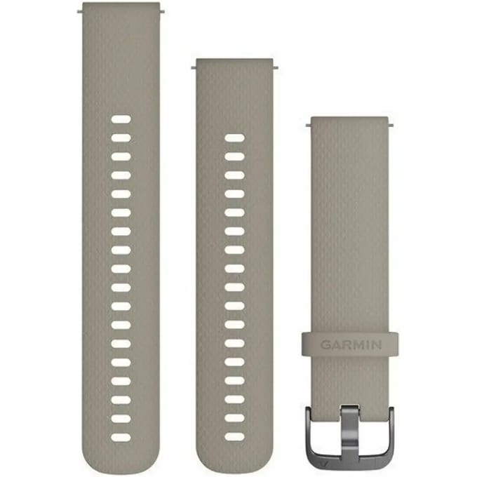 Garmin Quick Release Siliconen Horlogebandje - 20mm Polsbandje - Wearablebandje - Sandstone