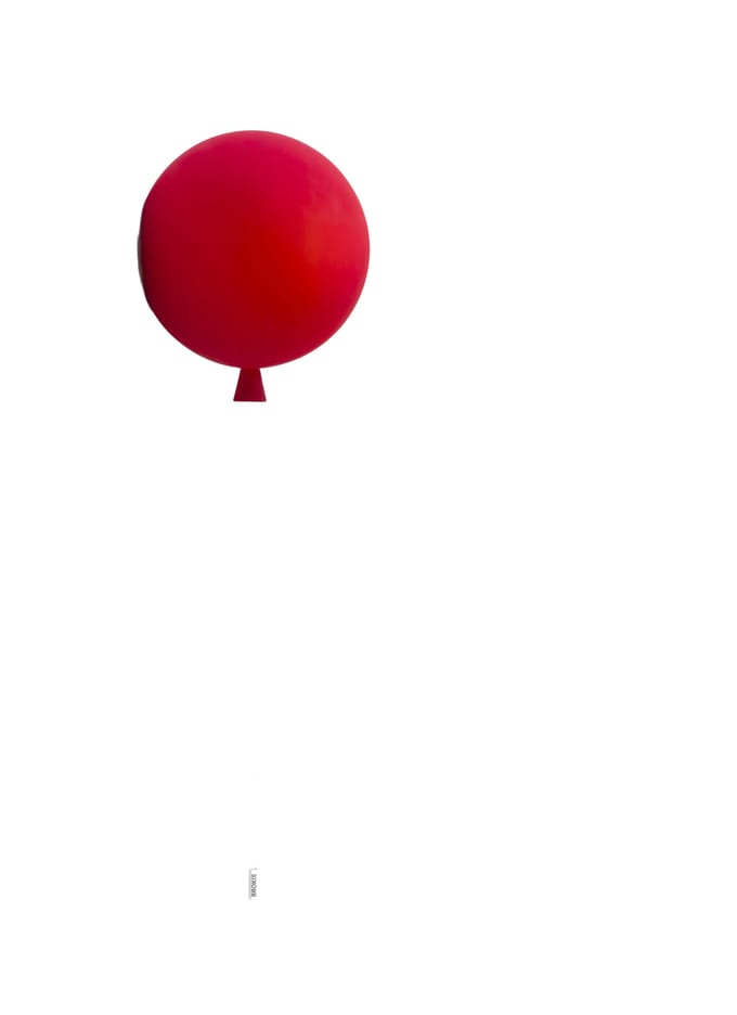Brokis Memory Wandlamp - rood - mat - M