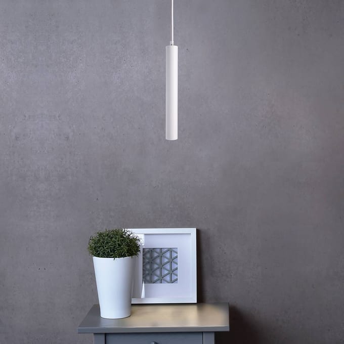 Deko-Light LED hanglamp Slim, wit, aluminium, 2.700 K