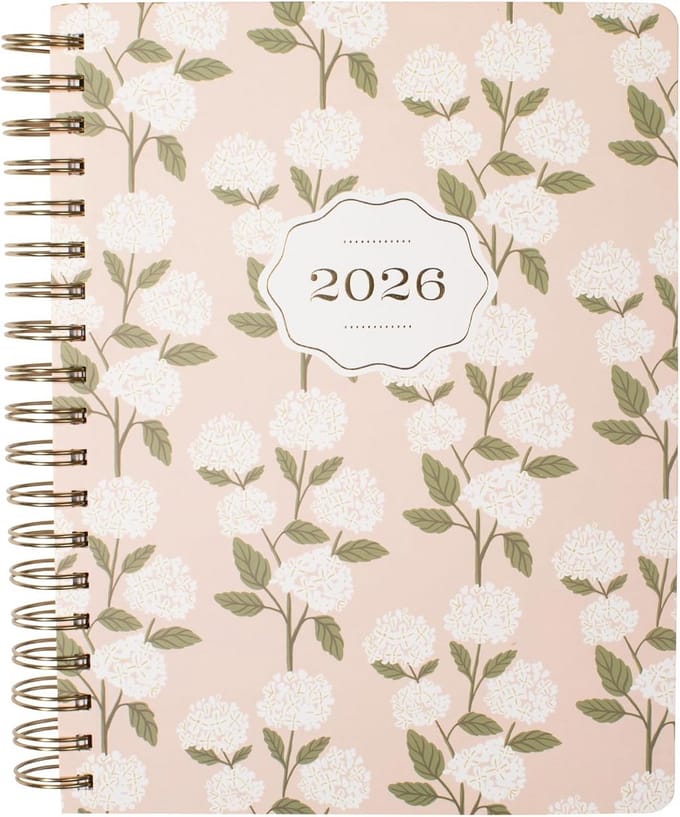 Weekplanner Spiraalgebonden 17 Maanden Aug 2025 - Dec 2026 Paperback