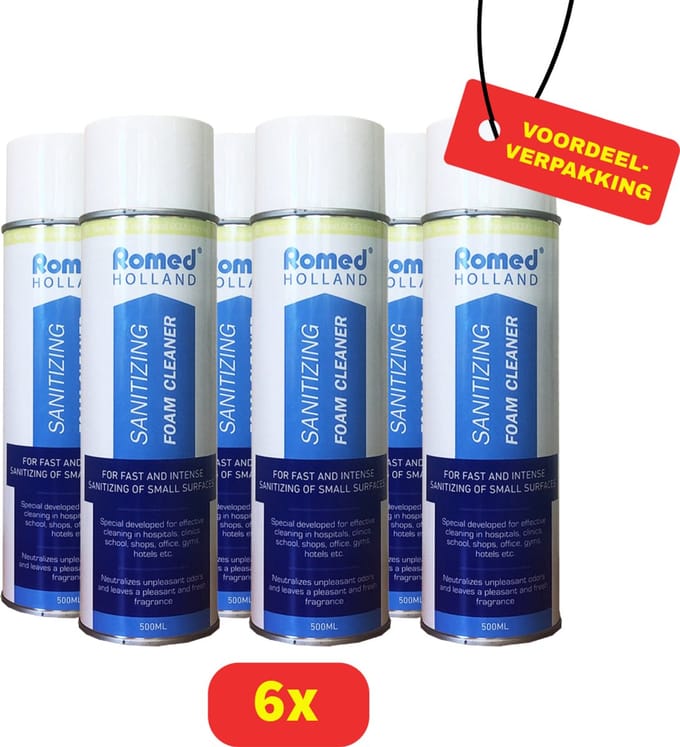 Romed Desinfectie Schuimreiniger - 6 x 500 ml - Voordeelverpakking